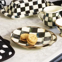 MacKenzie-Childs Courtly Check Saucer| The Coffee Shop|Dinnerware & Flatware