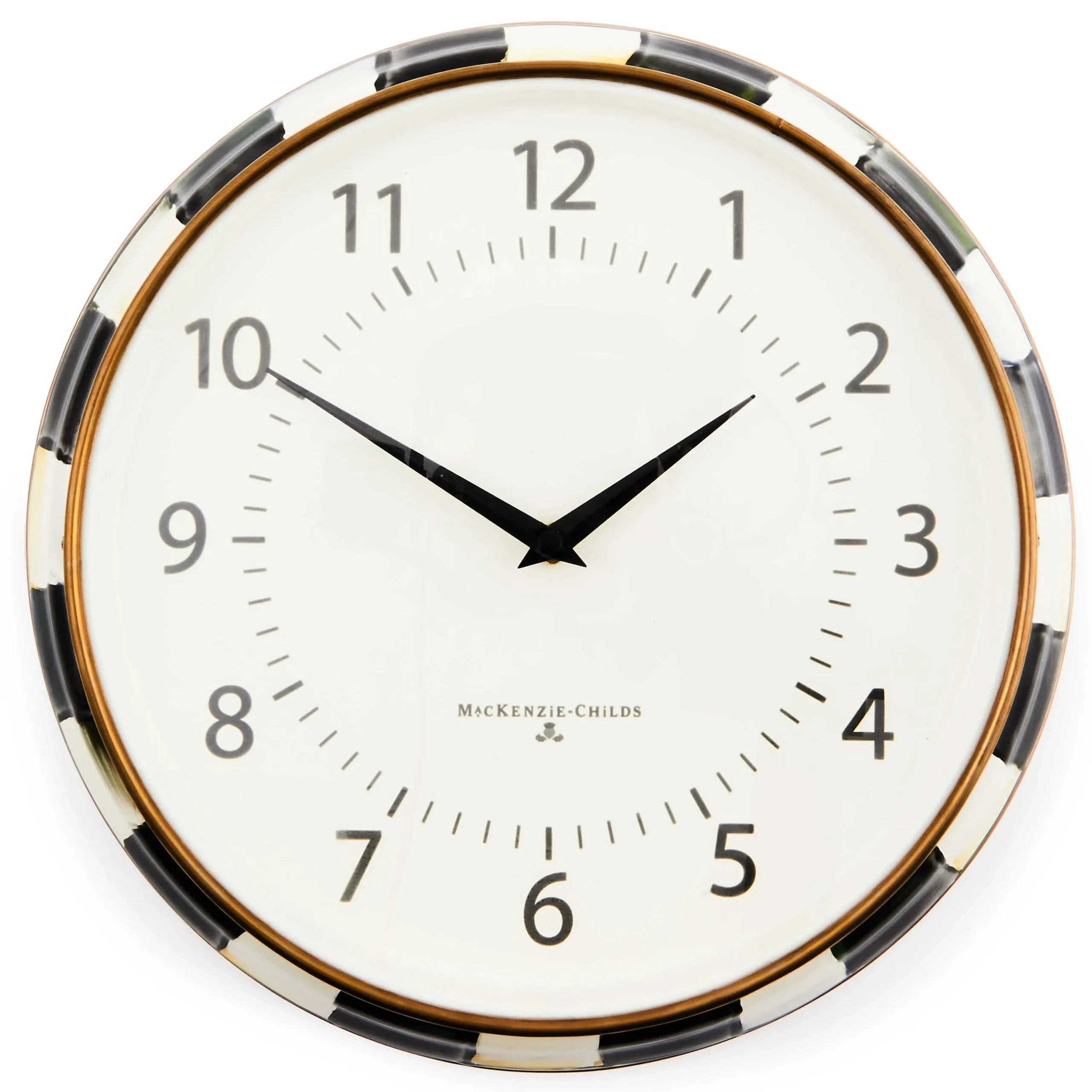 MacKenzie-Childs Courtly Check School Wall Clock| Room Accents