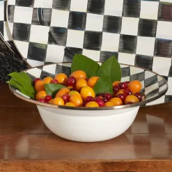MacKenzie-Childs Courtly Check Serving Bowl| Fall Entertaining|Serveware