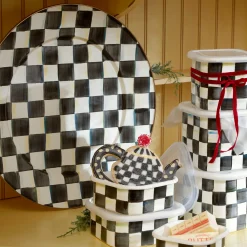 MacKenzie-Childs Courtly Check Serving Platter| Bar Entertaining|Serveware