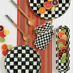 MacKenzie-Childs Courtly Check Serving Platter| Bar Entertaining|Serveware