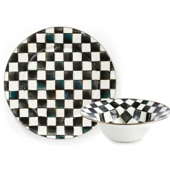 MacKenzie-Childs Courtly Check Serving Platter  Bowl Set| Kitchen & Dining Sets|Serveware