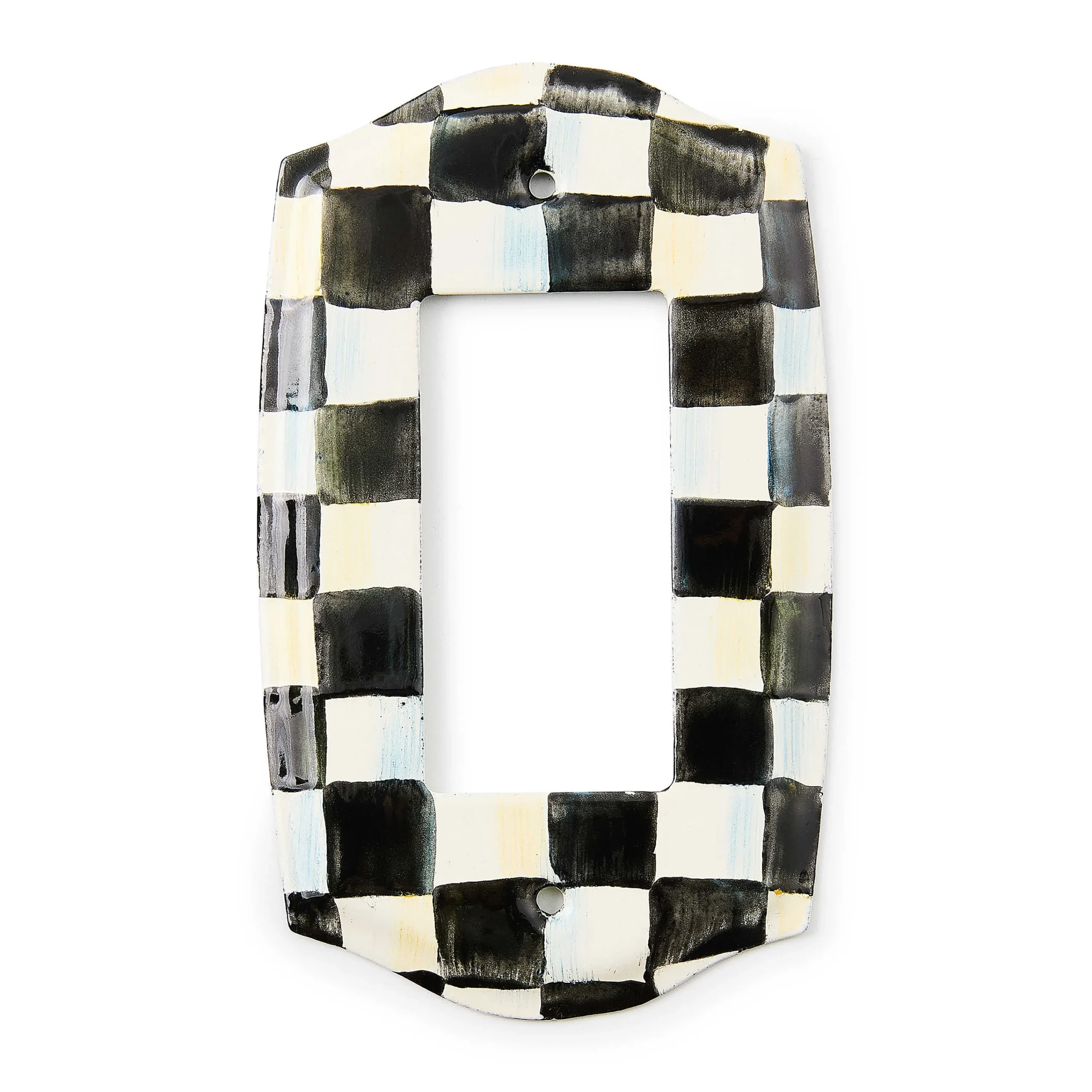 MacKenzie-Childs Courtly Check Single Rocker Switch Plate| Finishing Touches|Room Accents