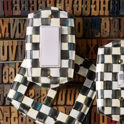 MacKenzie-Childs Courtly Check Single Rocker Switch Plate| Finishing Touches|Room Accents
