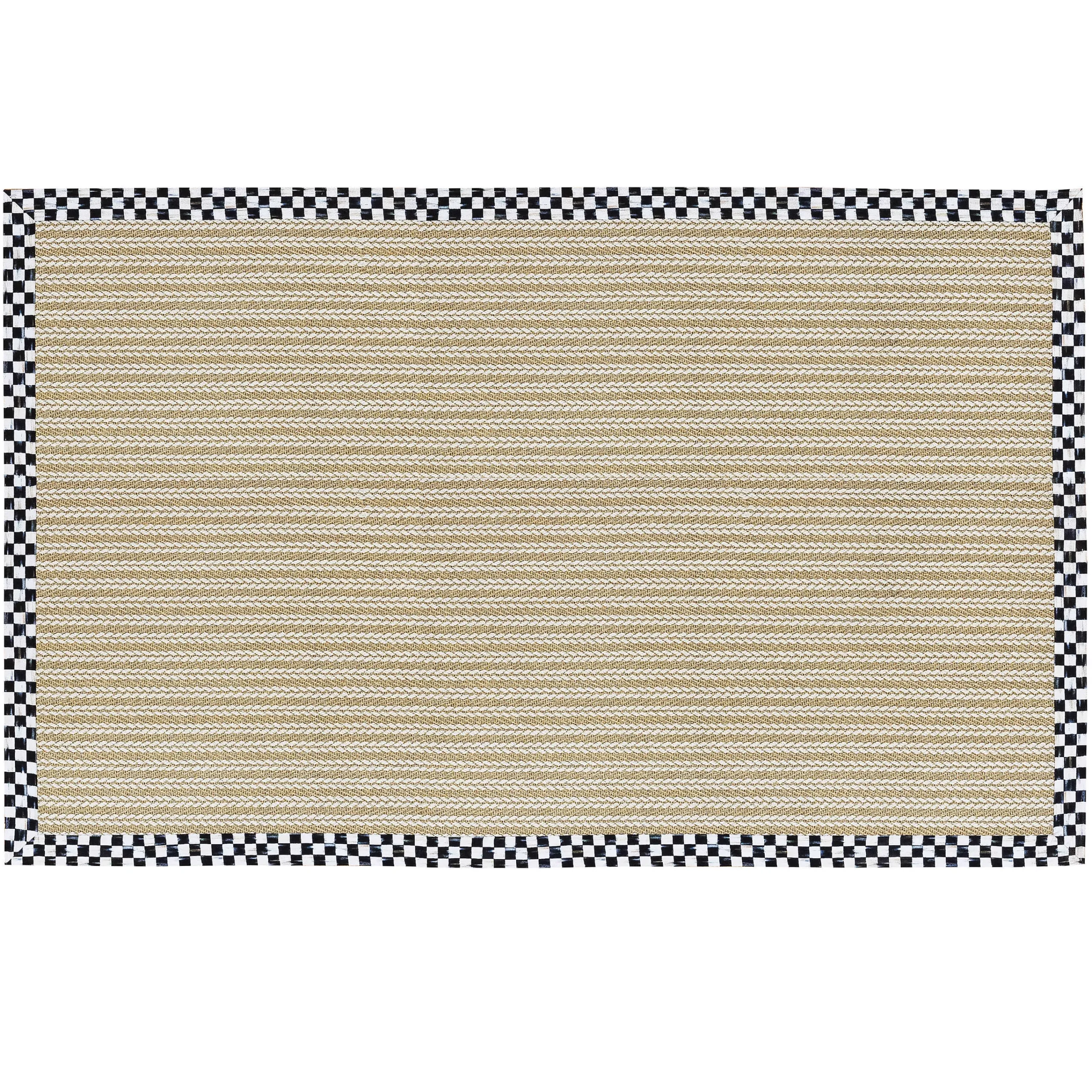 MacKenzie-Childs Courtly Check Sisal Wool Herringbone 6' x 9' Rug| Rugs