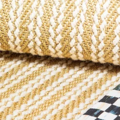 MacKenzie-Childs Courtly Check Sisal Wool Herringbone 2'6 x 9' Runner| Rugs