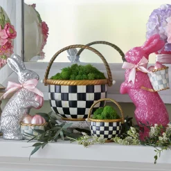 MacKenzie-Childs Courtly Check Small Basket| Spring|Easter