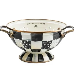 MacKenzie-Childs Courtly Check Small Colander| Kitchen Utensils & Tools