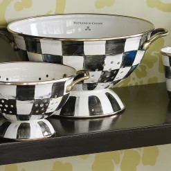 MacKenzie-Childs Courtly Check Small Colander| Kitchen Utensils & Tools