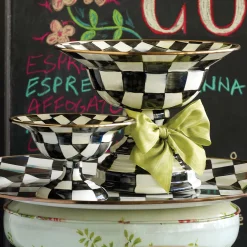 MacKenzie-Childs Courtly Check Small Compote| Serveware