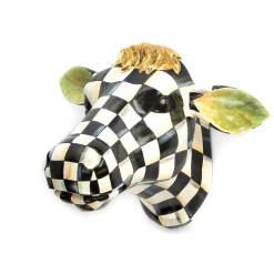 MacKenzie-Childs Courtly Check Small Cow| Spring