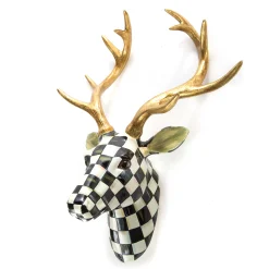 MacKenzie-Childs Courtly Check Small Deer| Holiday
