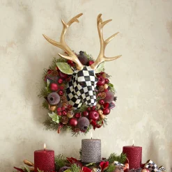 MacKenzie-Childs Courtly Check Small Deer| Holiday