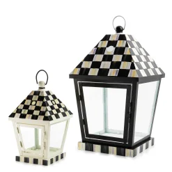 MacKenzie-Childs Courtly Check Small Lantern| Spring|The Fall Shop
