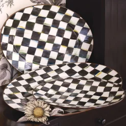 MacKenzie-Childs Courtly Check Small Oval Platter| Fall Entertaining|Bar Entertaining