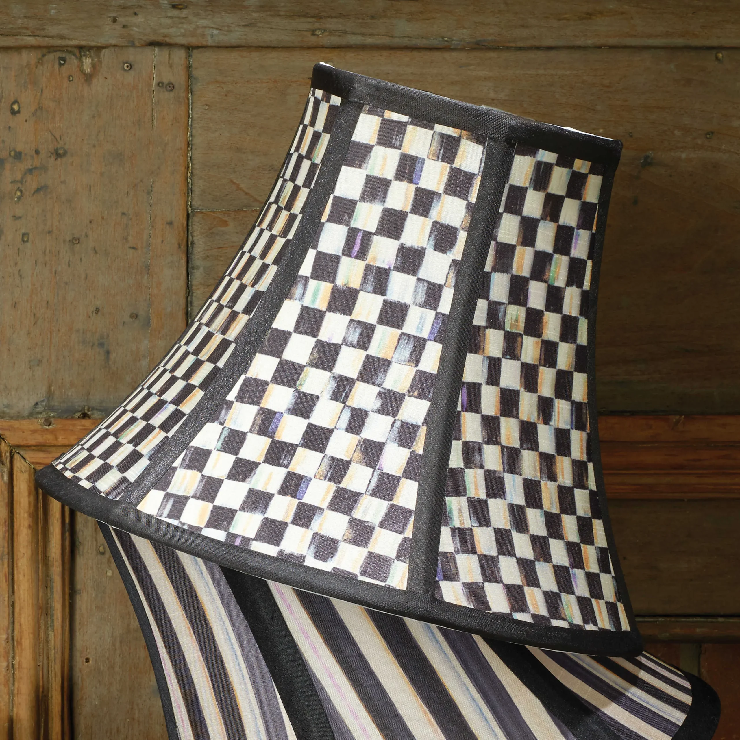 MacKenzie-Childs Courtly Check Small Shade| Room Accents|Lighting