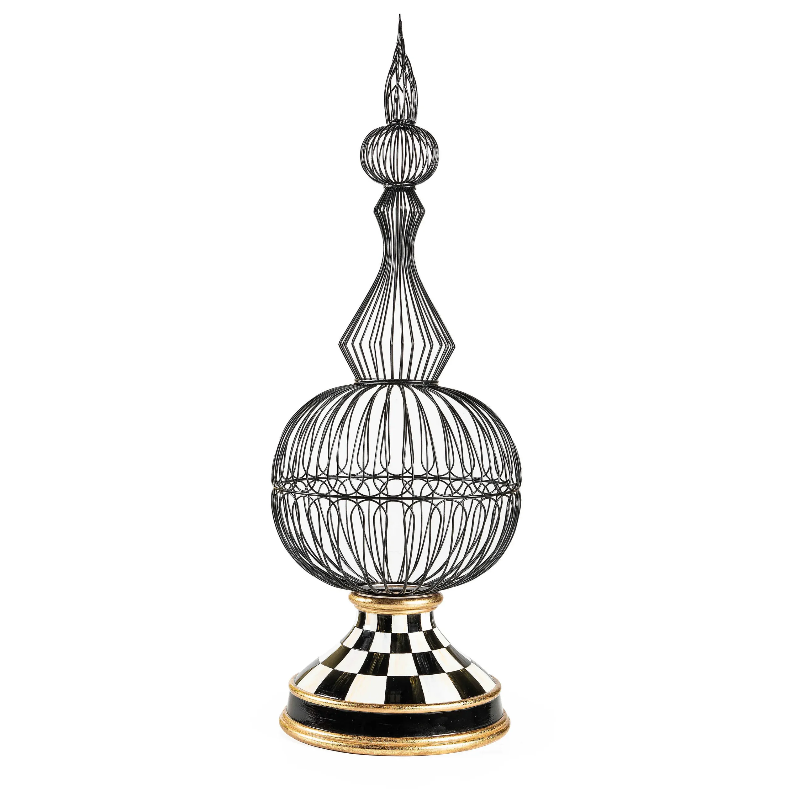 MacKenzie-Childs Courtly Check Small Wire Topiary| Spring|The Fall Shop