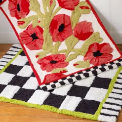 MacKenzie-Childs Courtly Check Standard Bath Rug| Bath & Bath Accessories