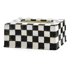 MacKenzie-Childs Courtly Check Standard Tissue Box Cover| Bath & Bath Accessories|Room Accents