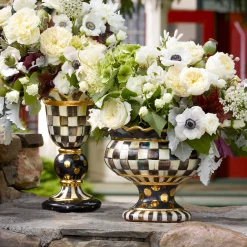 MacKenzie-Childs Courtly Check Stately Vase| Room Accents