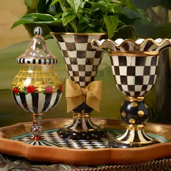 MacKenzie-Childs Courtly Check Stately Vase| Room Accents
