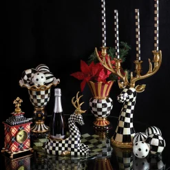 MacKenzie-Childs Courtly Check Stately Vase| Room Accents