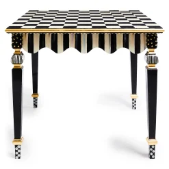 MacKenzie-Childs Courtly Check  Stripe Game Table| Dining Room & Kitchen