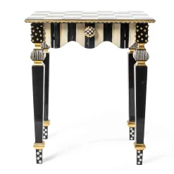 MacKenzie-Childs Courtly Check  Stripe Side Table| Living Room