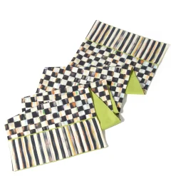 MacKenzie-Childs Courtly Check  Stripe Table Runner| Kitchen & Table Linens