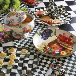 MacKenzie-Childs Courtly Check Stripe Table Runner| Kitchen & Table Linens