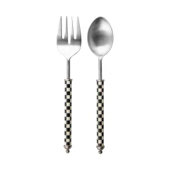 MacKenzie-Childs Courtly Check Supper Club Salad Serving Set| Serveware