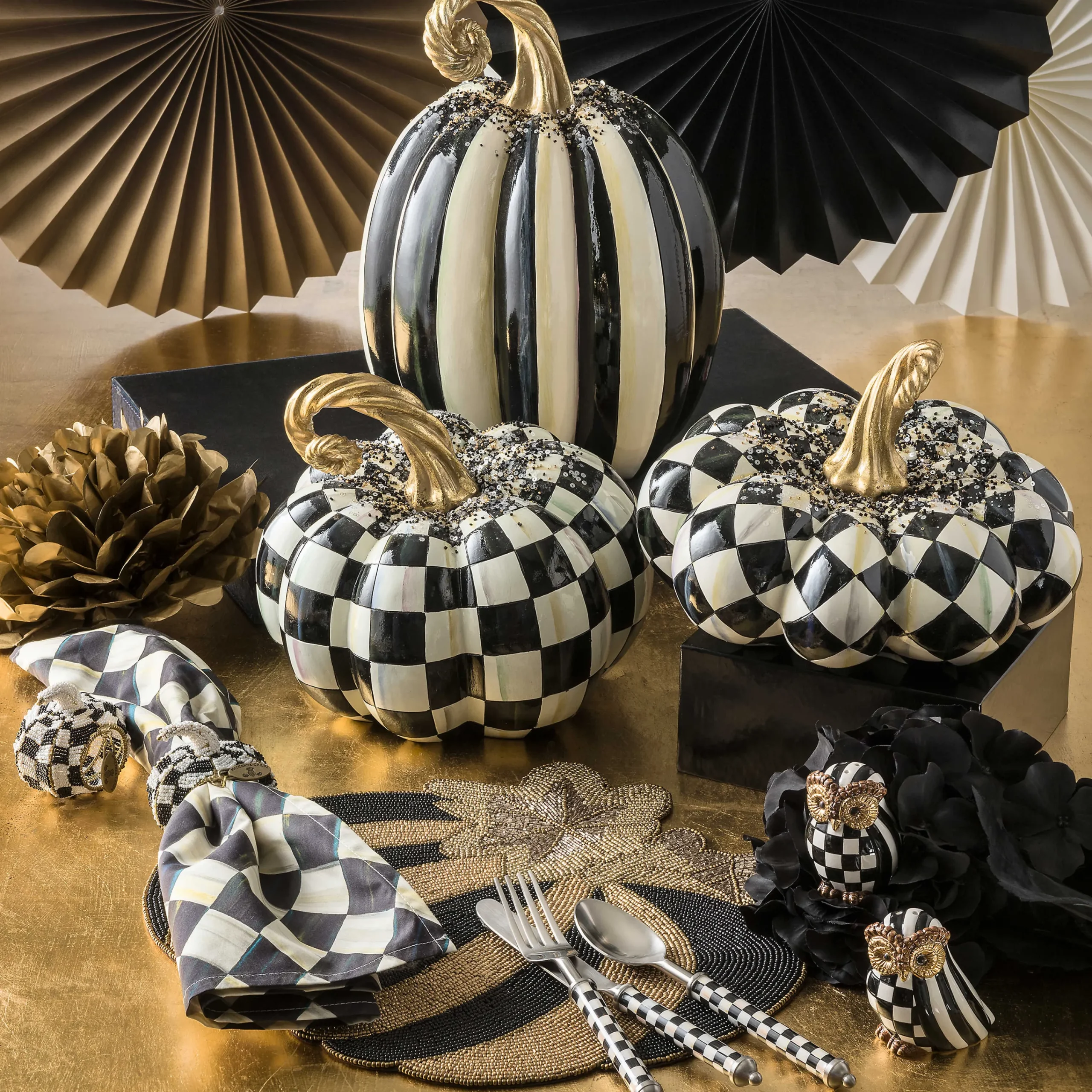 MacKenzie-Childs Courtly Check Supper Club 3-Piece Place Setting| Dinnerware & Flatware
