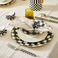 MacKenzie-Childs Courtly Check Supper Club 3-Piece Place Setting| Dinnerware & Flatware