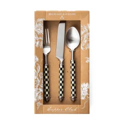 MacKenzie-Childs Courtly Check Supper Club 3-Piece Place Setting| Dinnerware & Flatware