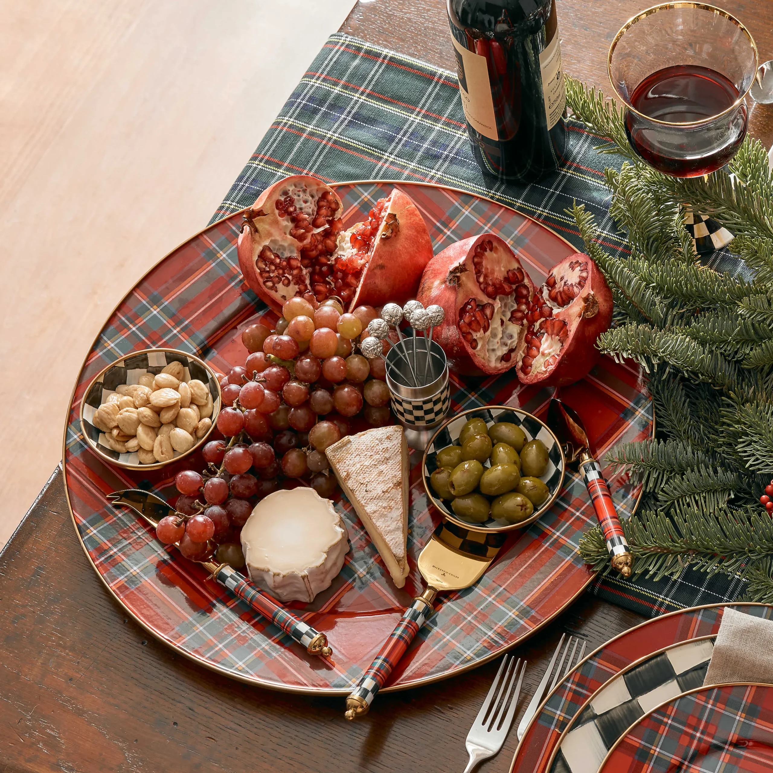MacKenzie-Childs Courtly Check Supper Club Pick Set| Table Accessories|Bar Entertaining