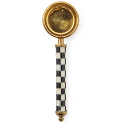 MacKenzie-Childs Courtly Check Supper Club Gold Coffee Scoop| The Coffee Shop|Kitchen Utensils & Tools