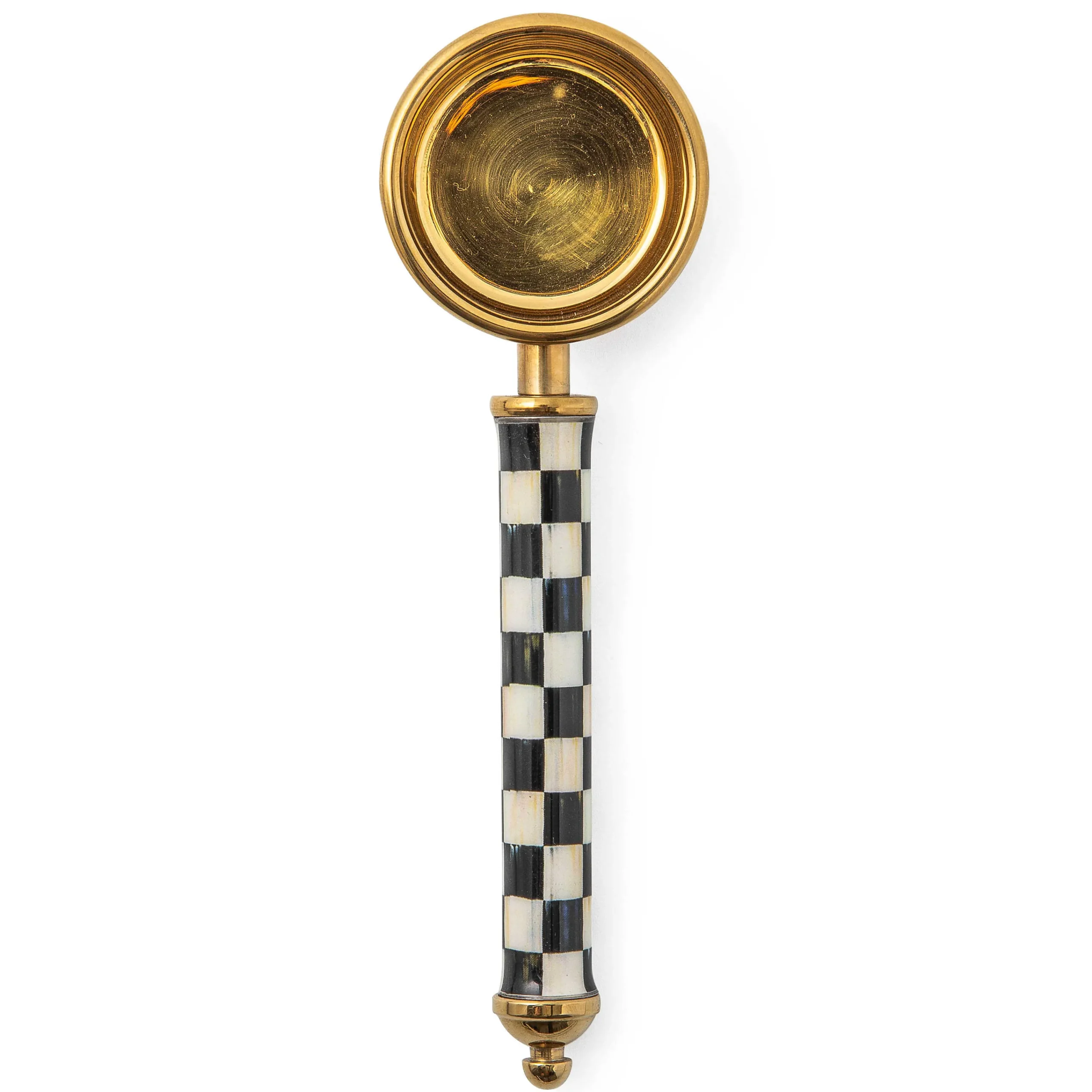 MacKenzie-Childs Courtly Check Supper Club Gold Coffee Scoop| The Coffee Shop|Kitchen Utensils & Tools