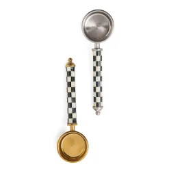 MacKenzie-Childs Courtly Check Supper Club Gold Coffee Scoop| The Coffee Shop|Kitchen Utensils & Tools