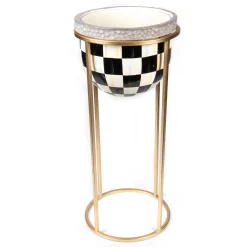 MacKenzie-Childs Courtly Check Tall Plant Stand| Outdoor