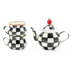 MacKenzie-Childs Courtly Check Tea Party Set| Serveware|Dinnerware & Flatware