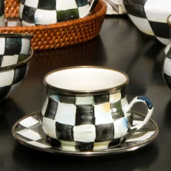 MacKenzie-Childs Courtly Check Teacup| Dinnerware & Flatware