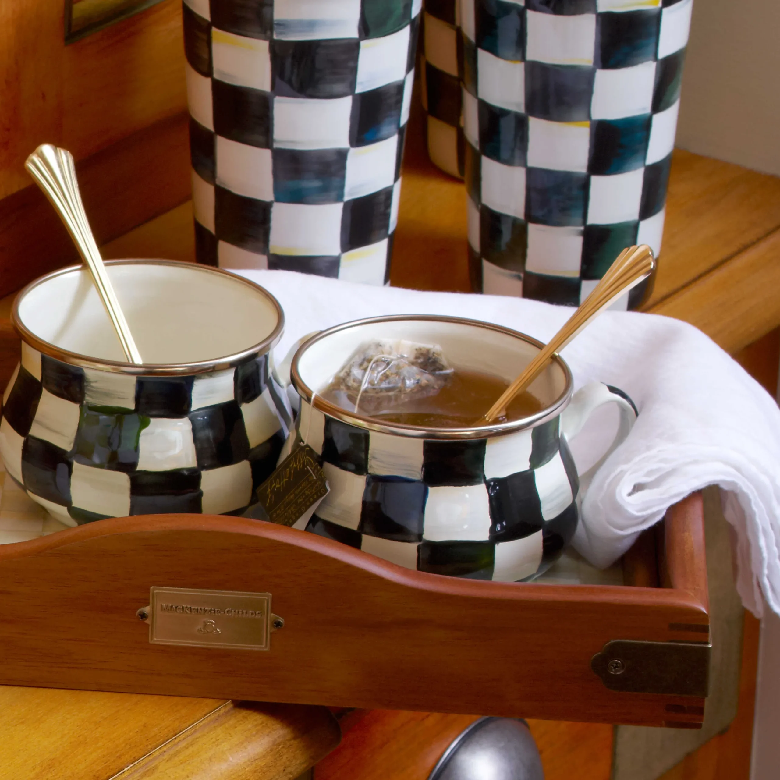 MacKenzie-Childs Courtly Check Teacup| Dinnerware & Flatware