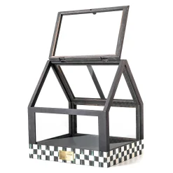MacKenzie-Childs Courtly Check Terrarium| Spring|Greenery & Florals