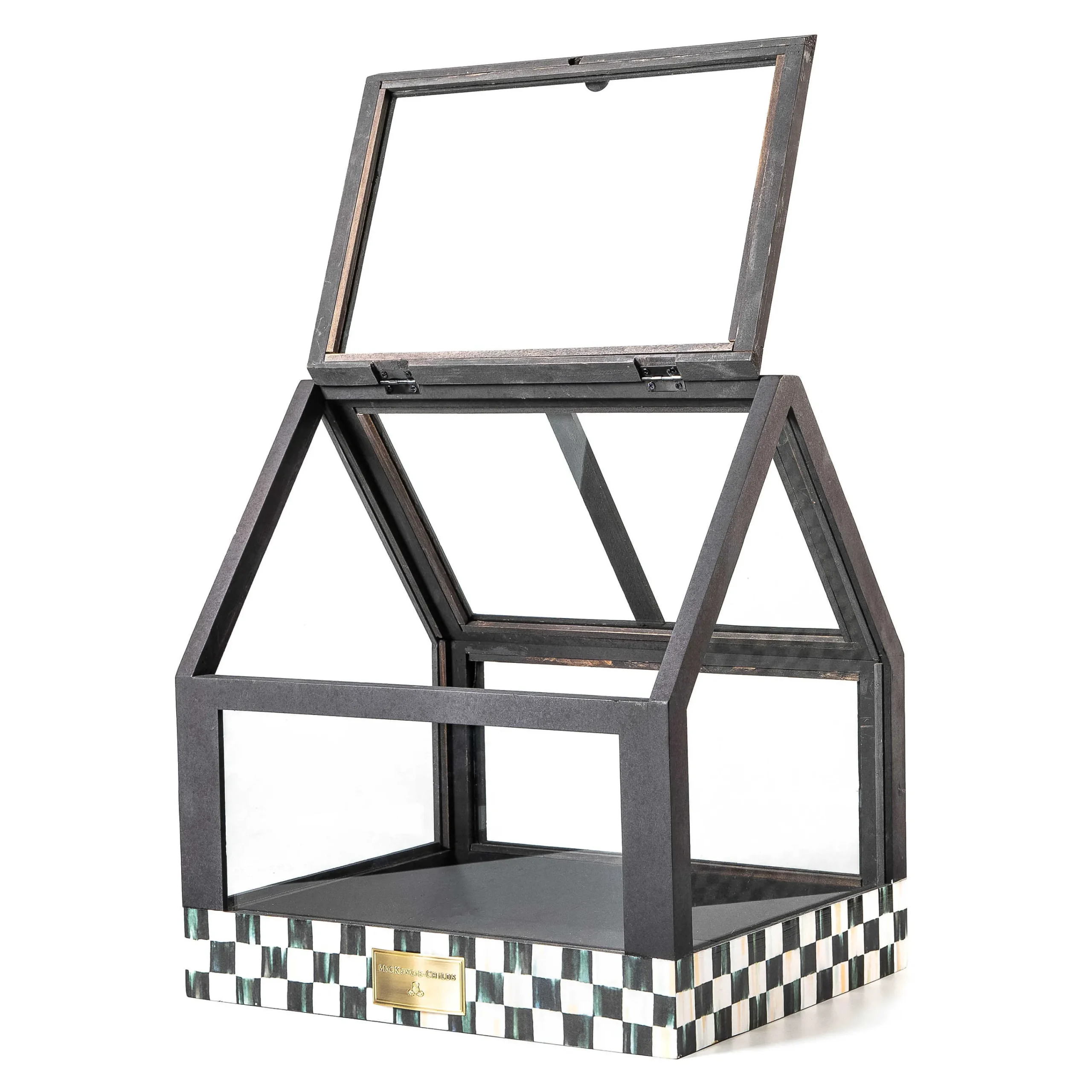 MacKenzie-Childs Courtly Check Terrarium| Spring|Greenery & Florals