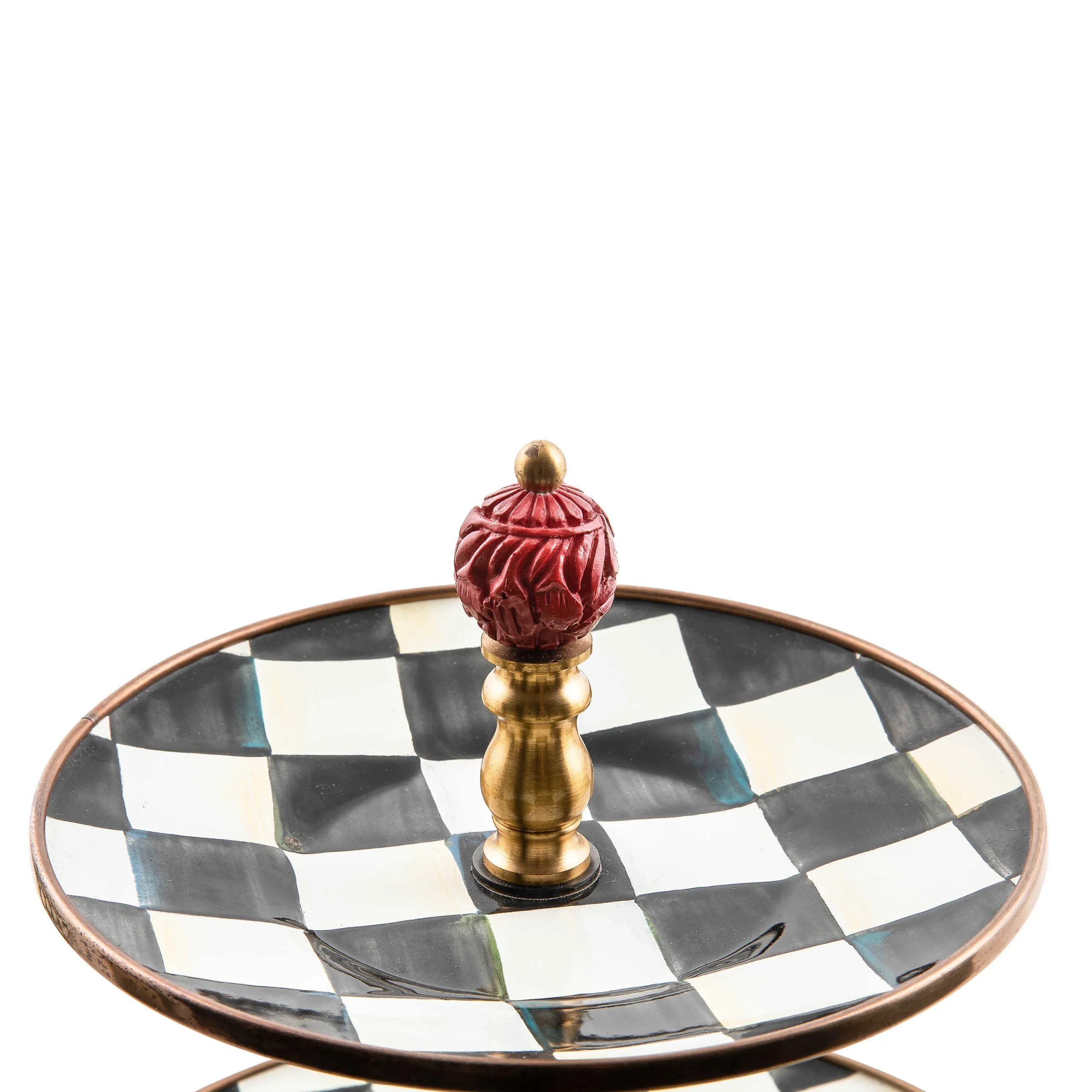 MacKenzie-Childs Courtly Check Three Tier Sweet Stand| Bar Entertaining