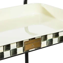 MacKenzie-Childs Courtly Check 2-Tier Kitchen Cart| Dining Room & Kitchen|Kitchen Storage & Organization