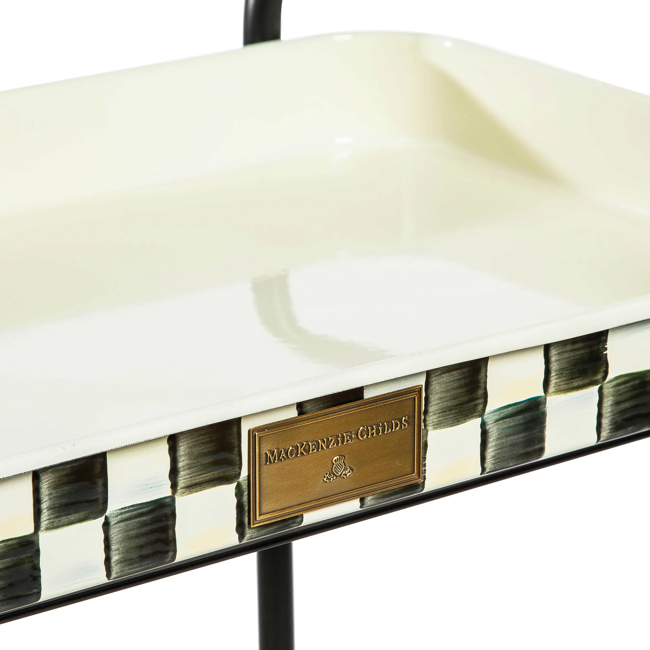 MacKenzie-Childs Courtly Check 2-Tier Kitchen Cart| Dining Room & Kitchen|Kitchen Storage & Organization