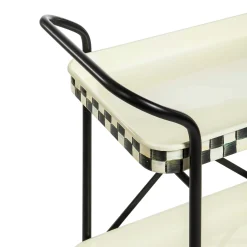 MacKenzie-Childs Courtly Check 2-Tier Kitchen Cart| Dining Room & Kitchen|Kitchen Storage & Organization