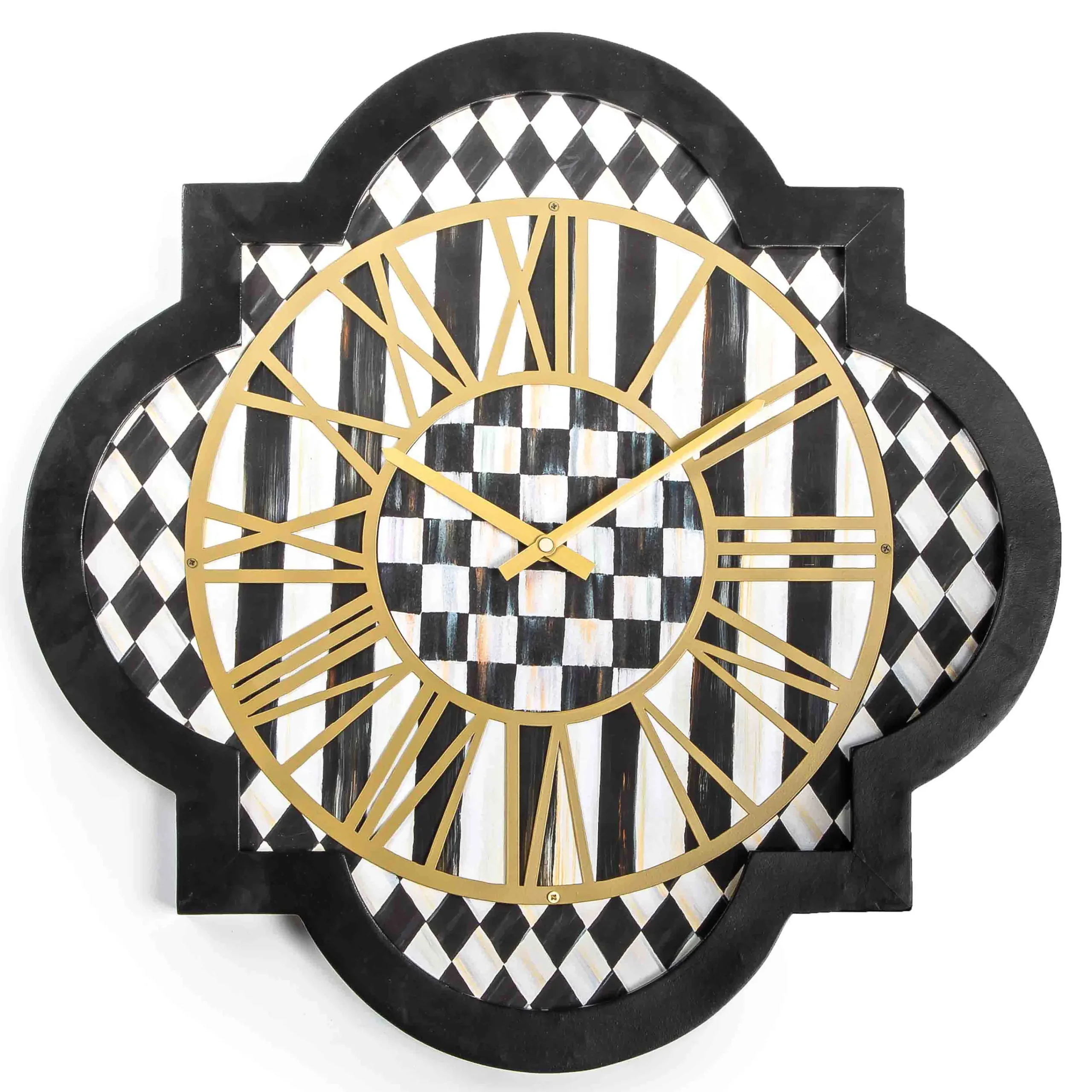 MacKenzie-Childs Courtly Check Tile Wall Clock| Room Accents