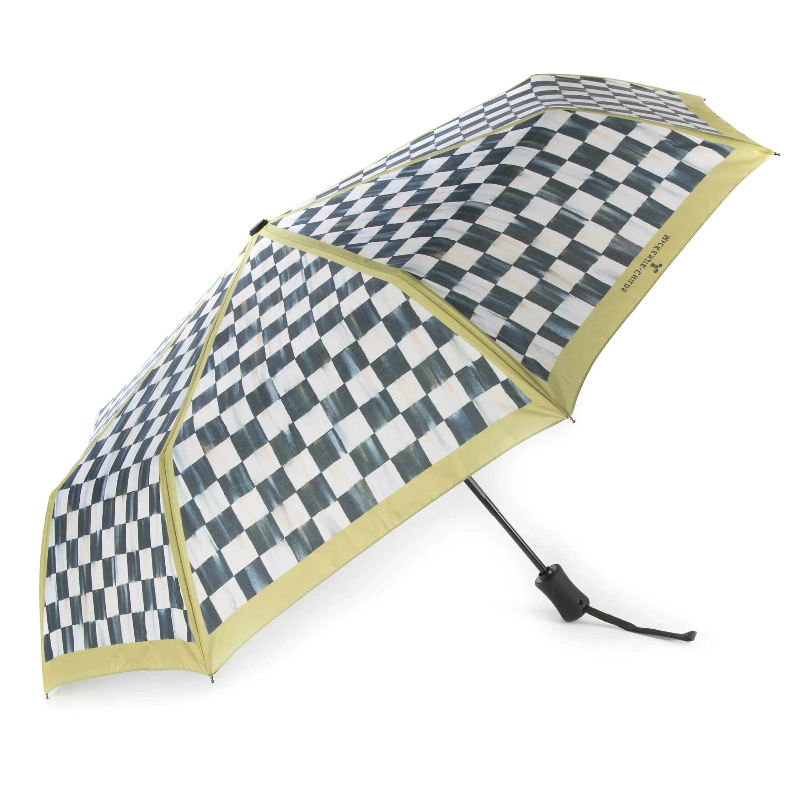 MacKenzie-Childs Courtly Check Travel Umbrella| Outdoor